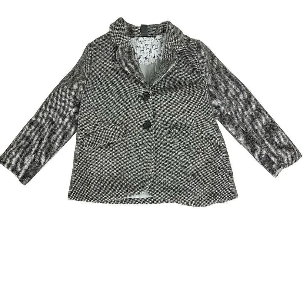 Zara Kids Black White Coat size 4-5 Years